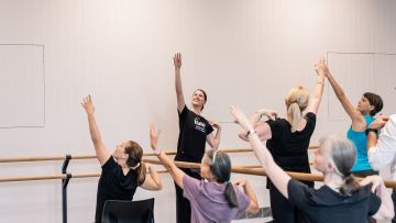 Ballet dance program en pointe for rehabilitation patients